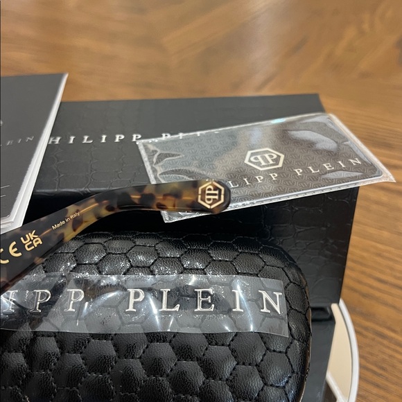 Philipp Plein Tortoiseshell Sunglasses with Gold Logo AUTHENTIC main image 6